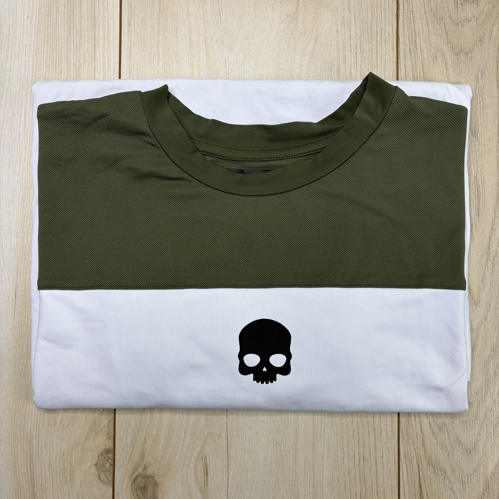 Hydrogen Skulls Tennis Jersey Shirt Mens Large Colorblock Activewear